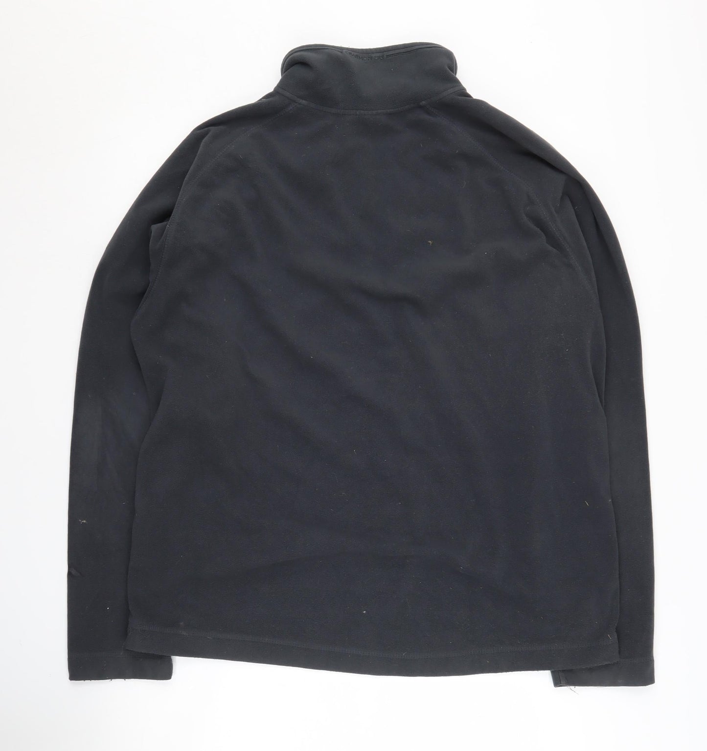 Mens UK Size XL Craghoppers Black 1/4 Zip Sweatshirt