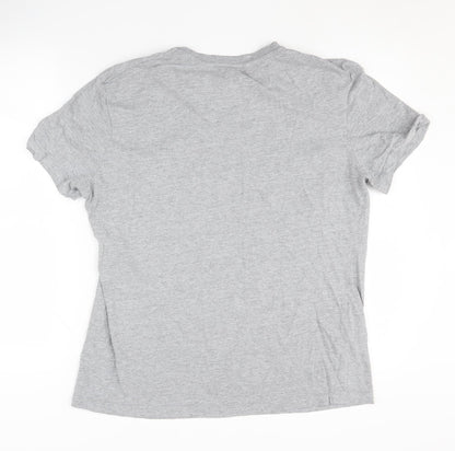 Tu Grey 'Elf' Graphic T-Shirt, Size M, Fun Christmas Tee