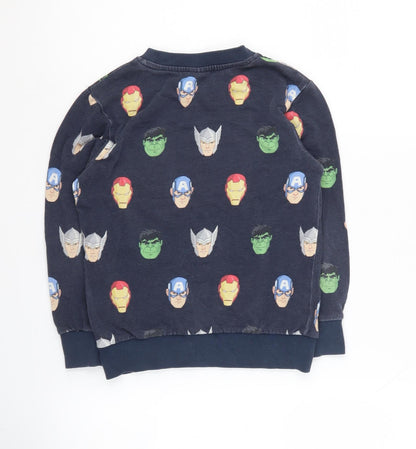 Marvel Boys Multicoloured 6-7 Years Superhero Pullover Sweatshirt