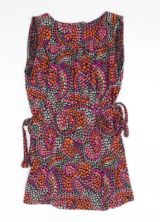 Womens UK Size S French Connection Multicoloured Tunic Blouse