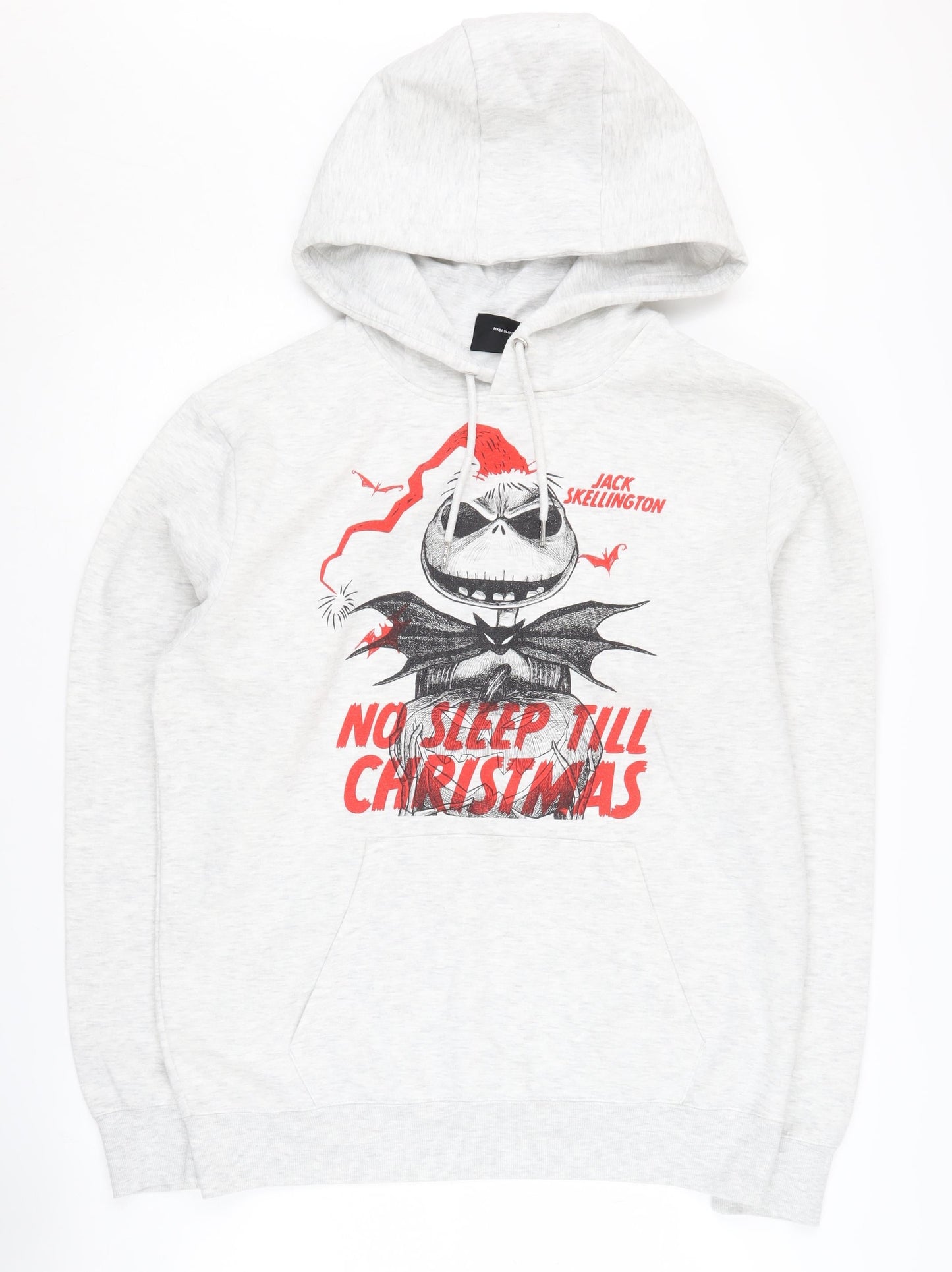 Mens UK Size L Disney Grey Pullover Hoodie