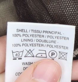 Minuet Women's Brown Camisole Blouse, Size 8, Embroidered