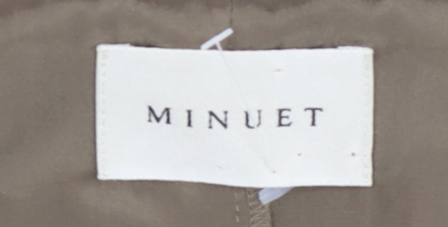 Minuet Women's Brown Camisole Blouse, Size 8, Embroidered