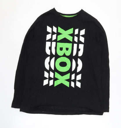 Microsoft Xbox Boys Black Graphic Long Sleeve T-Shirt 14-15 Years