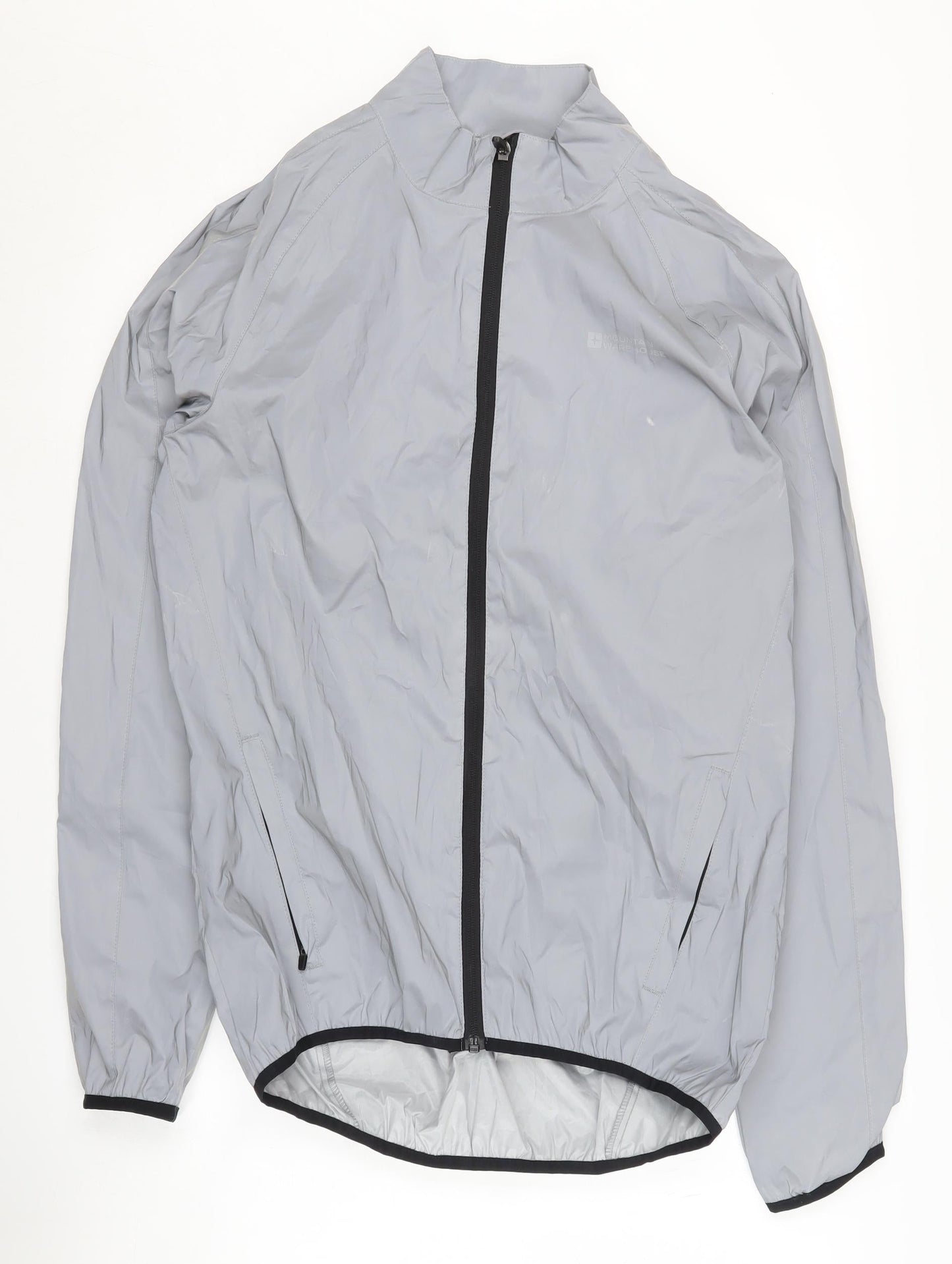 Mens UK Size S Mountain Warehouse Grey Windbreaker Coat
