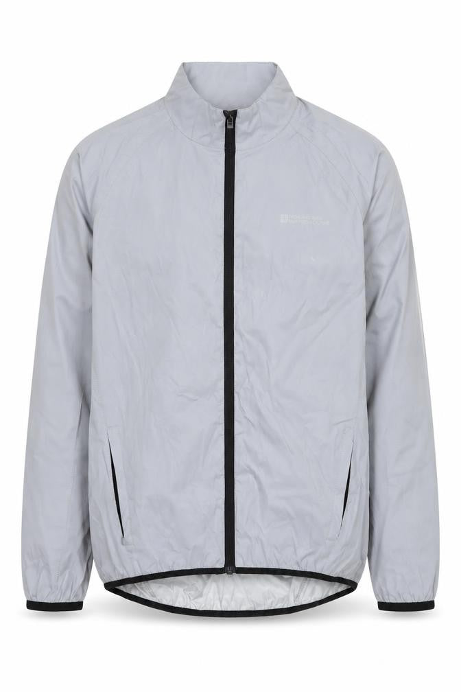 Mens UK Size S Mountain Warehouse Grey Windbreaker Coat