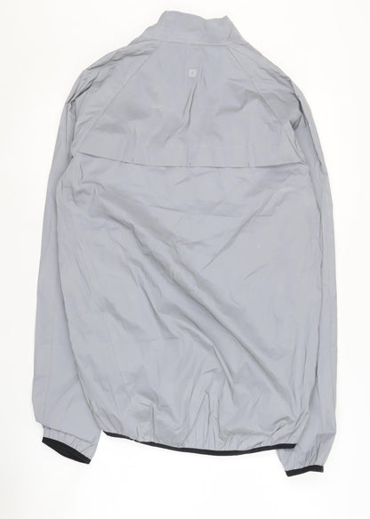 Mens UK Size S Mountain Warehouse Grey Windbreaker Coat