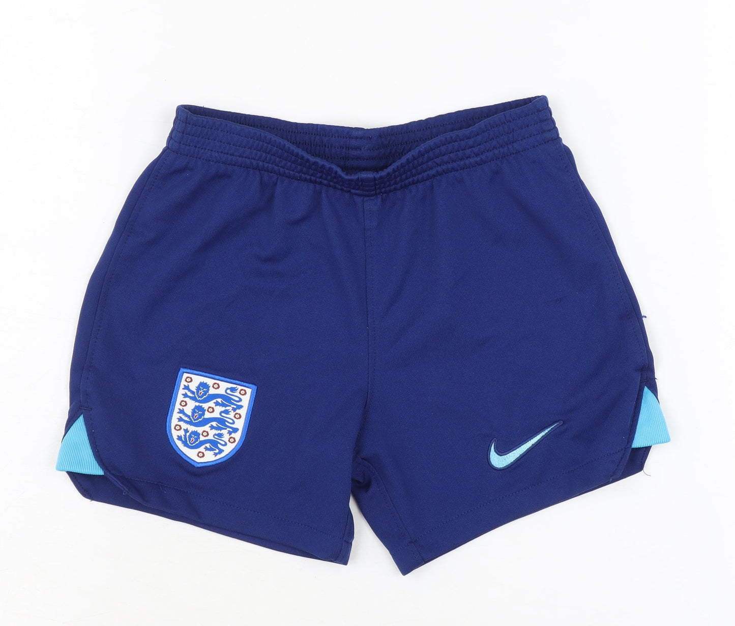 Nike Boys Blue Athletic Football Shorts XS