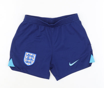 Nike Boys Blue Athletic Football Shorts XS