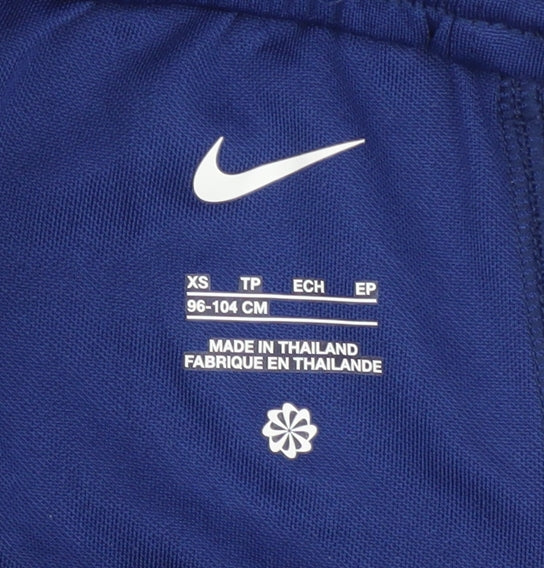 Nike Boys Blue Athletic Football Shorts XS