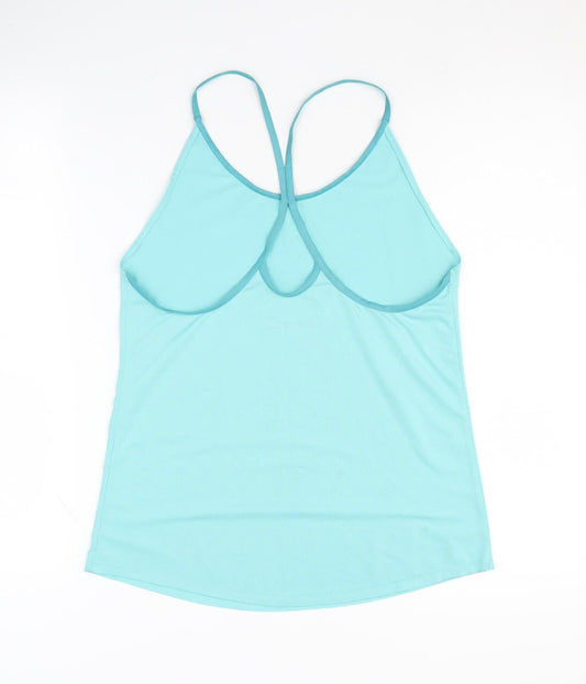 Under Armour Women's Blue Tank Top, Size S, Gym Fit