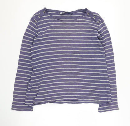 Womens UK Size M Isle Purple Basic T-Shirt