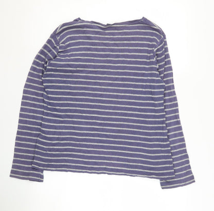 Womens UK Size M Isle Purple Basic T-Shirt