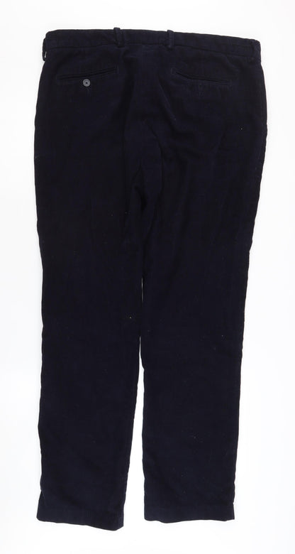 James Pringle Men's Black Corduroy Trousers 38W 31L
