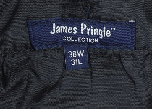 James Pringle Men's Black Corduroy Trousers 38W 31L