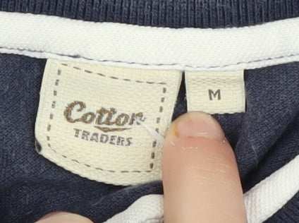 Cotton Traders Men's Blue Polo Shirt M