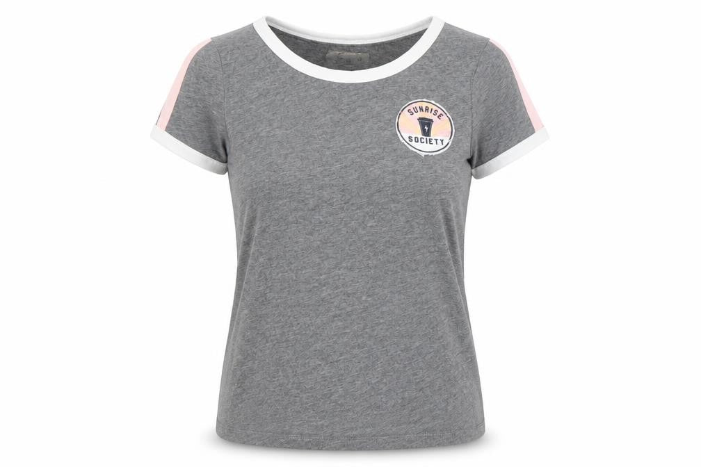 Womens UK Size XS Hollister Grey Basic T-Shirt