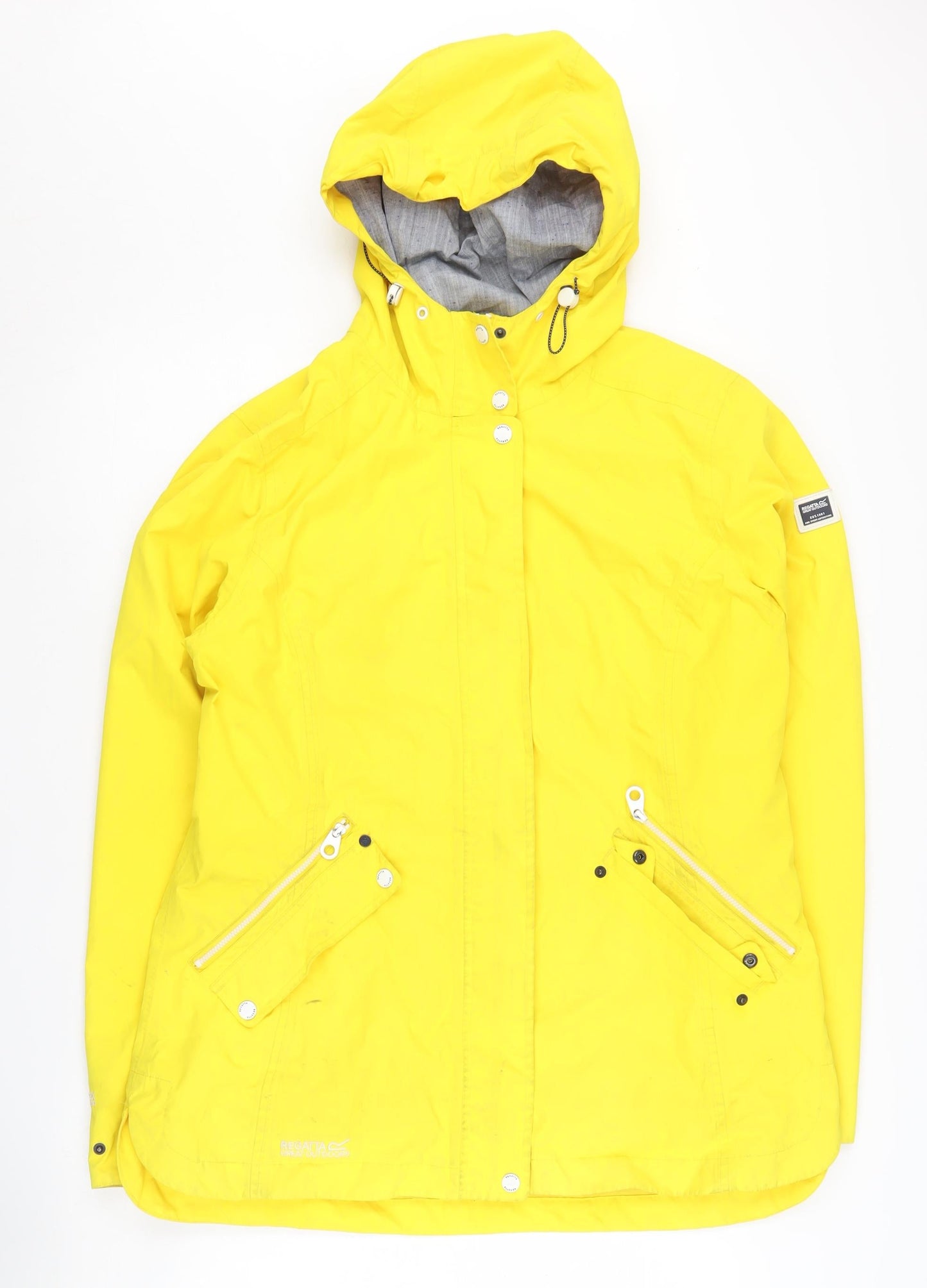 Womens UK Size 16 Regatta Yellow Rain Coat