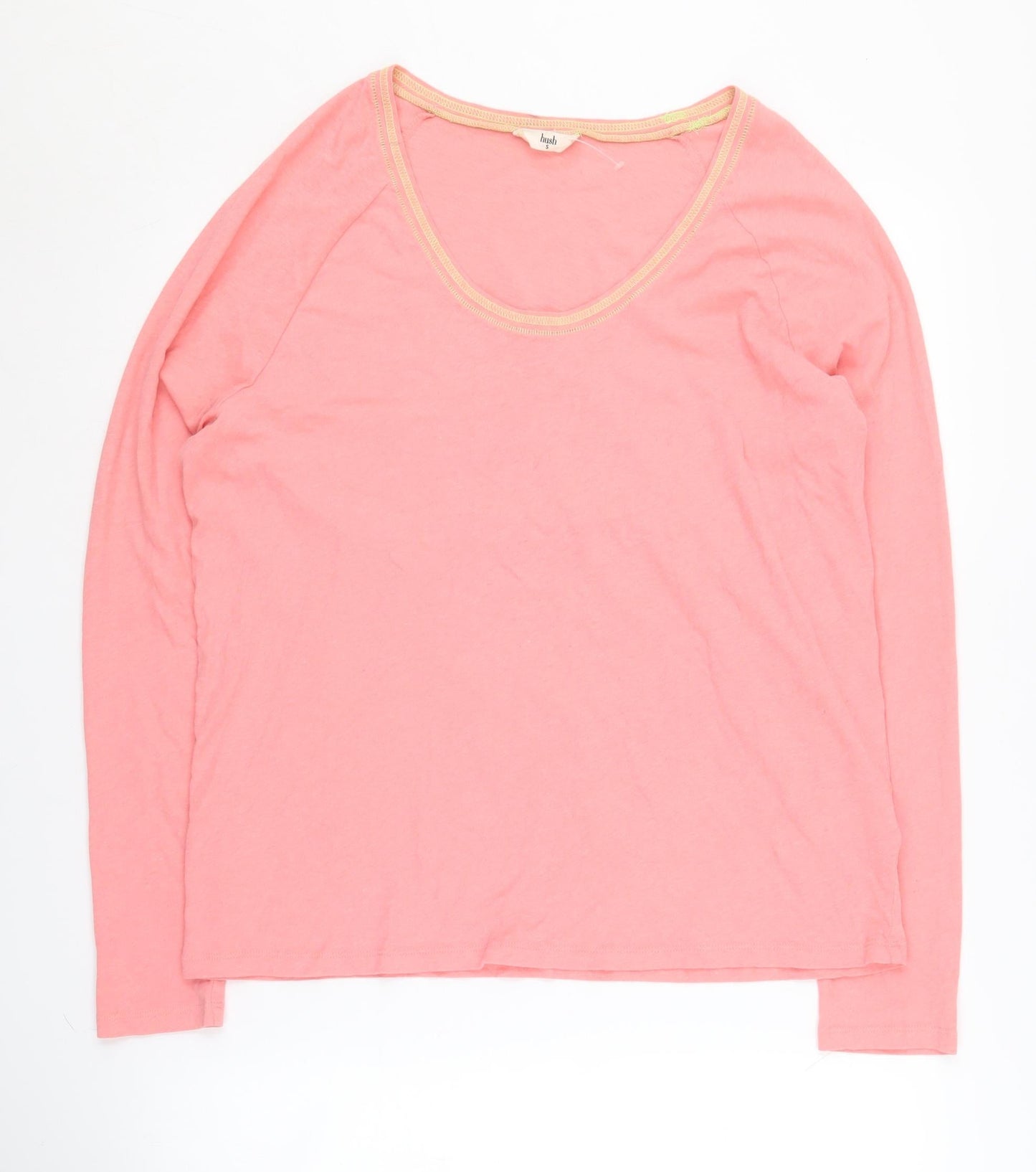 Hush Women's Pink Scoop Neck Pullover Jumper S