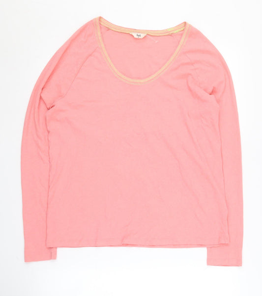Hush Women's Pink Scoop Neck Pullover Jumper S