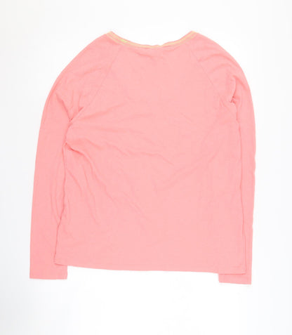 Hush Women's Pink Scoop Neck Pullover Jumper S