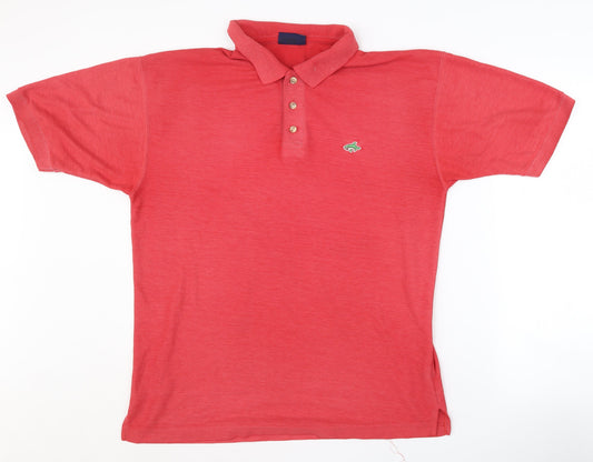 Le Shark Men's Red Polo, Medium, Polyester Blend