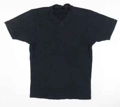 Wrangler Men's Black V-Neck T-Shirt, Size L
