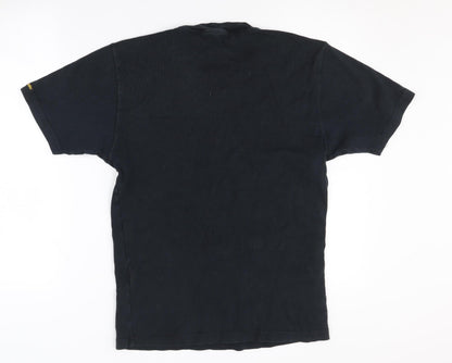 Wrangler Men's Black V-Neck T-Shirt, Size L