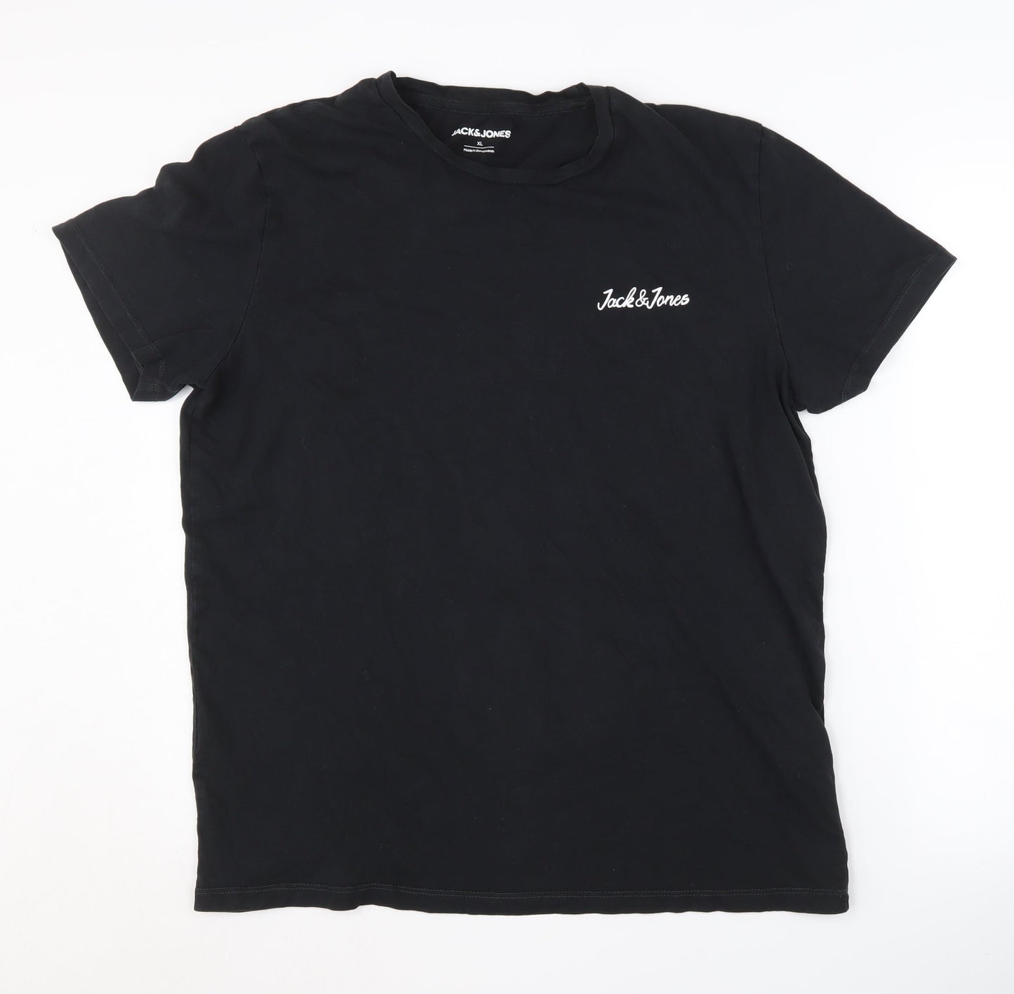 Mens UK Size XL JACK & JONES Black  T-Shirt