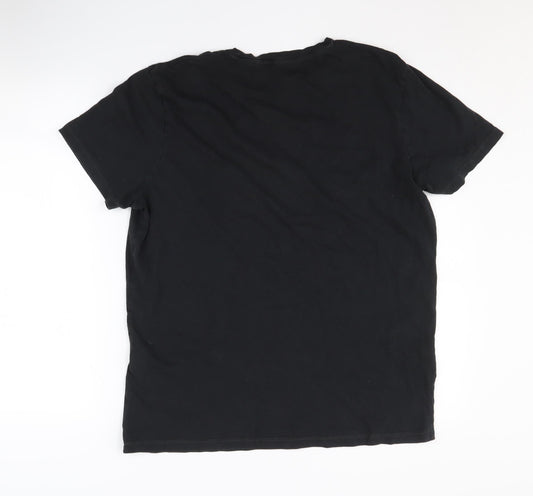 Mens UK Size XL JACK & JONES Black  T-Shirt