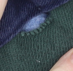 Howick Men’s Small Green Stripe Long Sleeve Polo