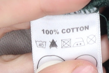 Howick Men’s Small Green Stripe Long Sleeve Polo