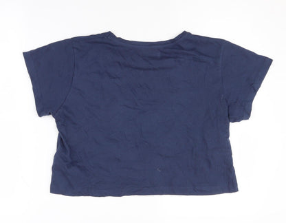 Brave Soul Women's Blue Christmas Pyjama Top S