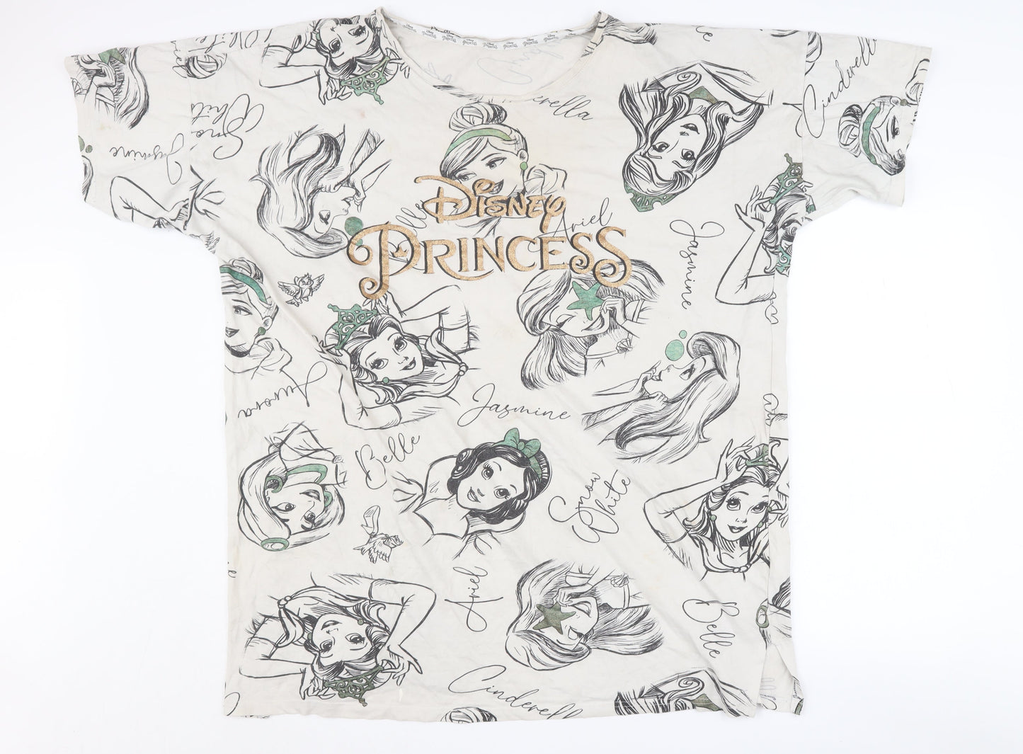 Disney Women's Princess Nightshirt 20-22 White