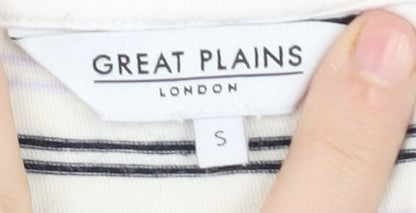 Womens UK Size S Great Plains Multicoloured Basic T-Shirt