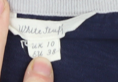 Womens UK Size 10 White Stuff Blue Basic T-Shirt