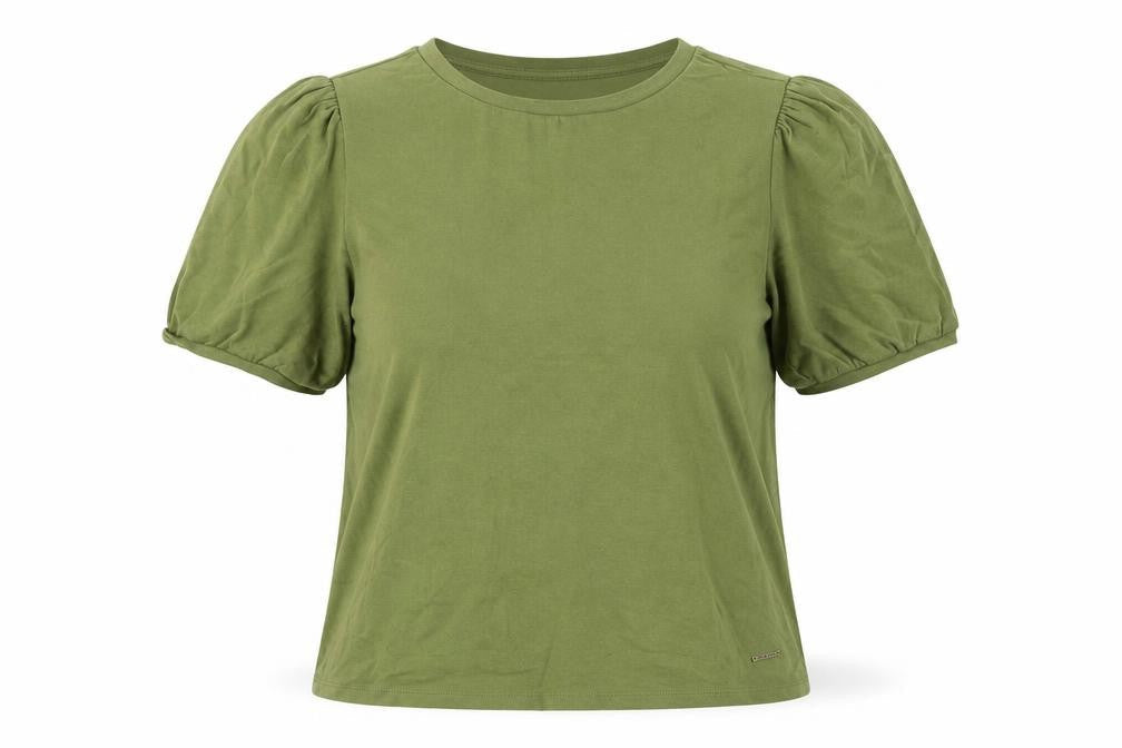 Womens UK Size L Anne Klein Green Basic T-Shirt