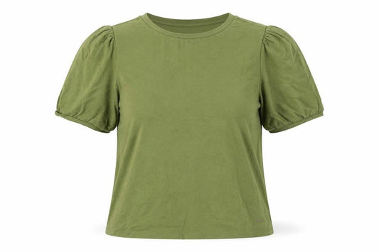 Womens UK Size L Anne Klein Green Basic T-Shirt