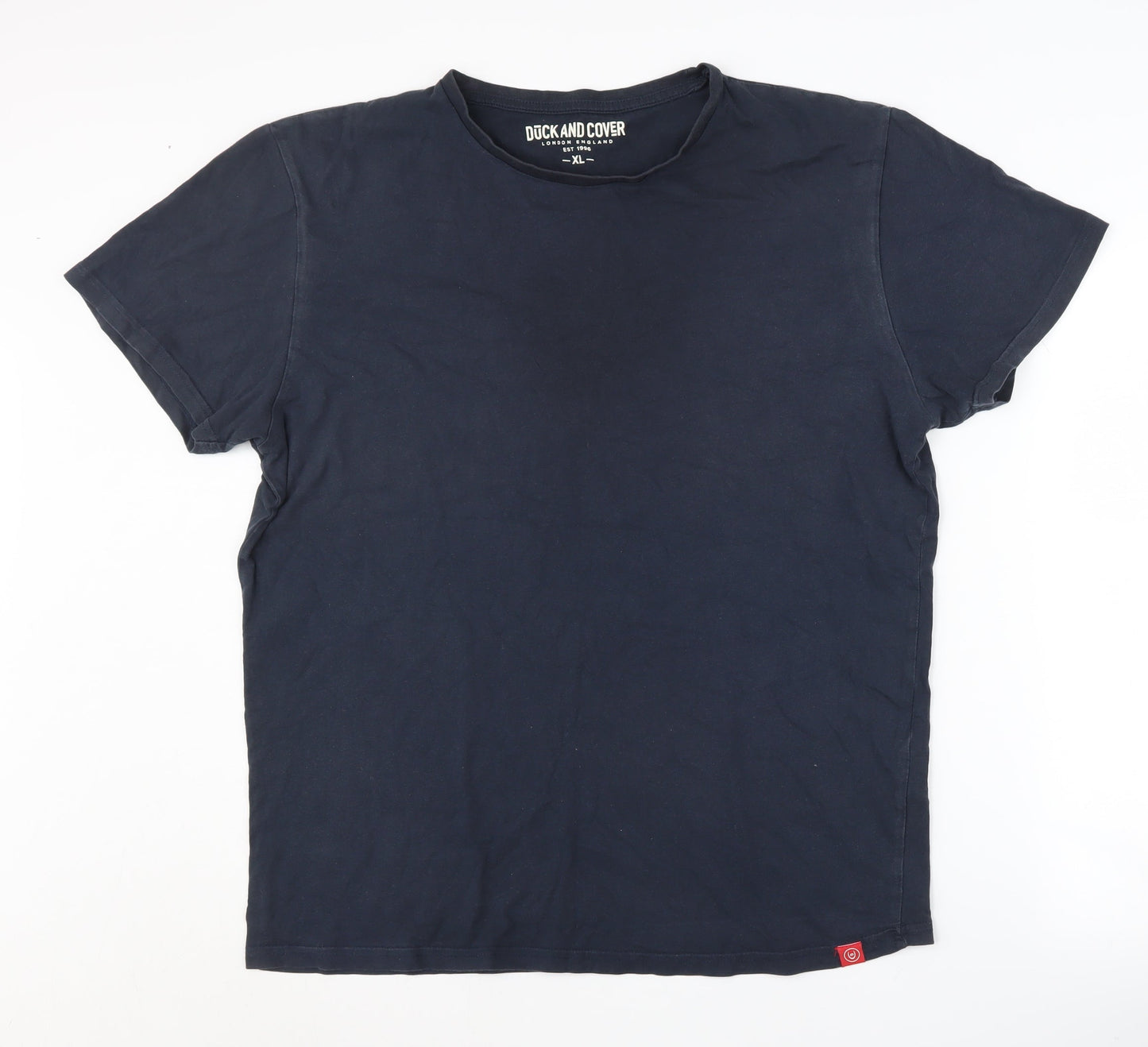 Mens UK Size XL Duck and Cover Blue  T-Shirt