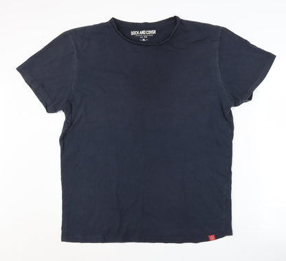 Mens UK Size XL Duck and Cover Blue  T-Shirt