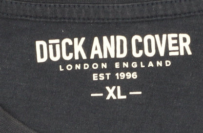 Mens UK Size XL Duck and Cover Blue  T-Shirt