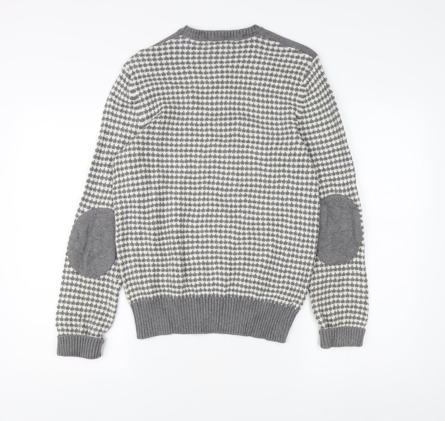 Banana Republic Men's Grey S Geometric Knit Pullover