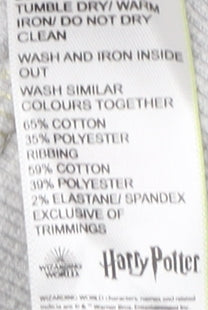 Marks and Spencer Boys Harry Potter Hoodie, Grey, 8-9 Years