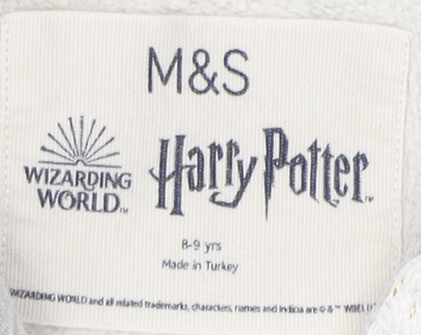 Marks and Spencer Boys Harry Potter Hoodie, Grey, 8-9 Years