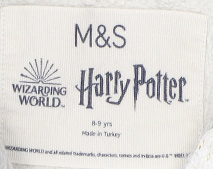 Marks and Spencer Boys Harry Potter Hoodie, Grey, 8-9 Years