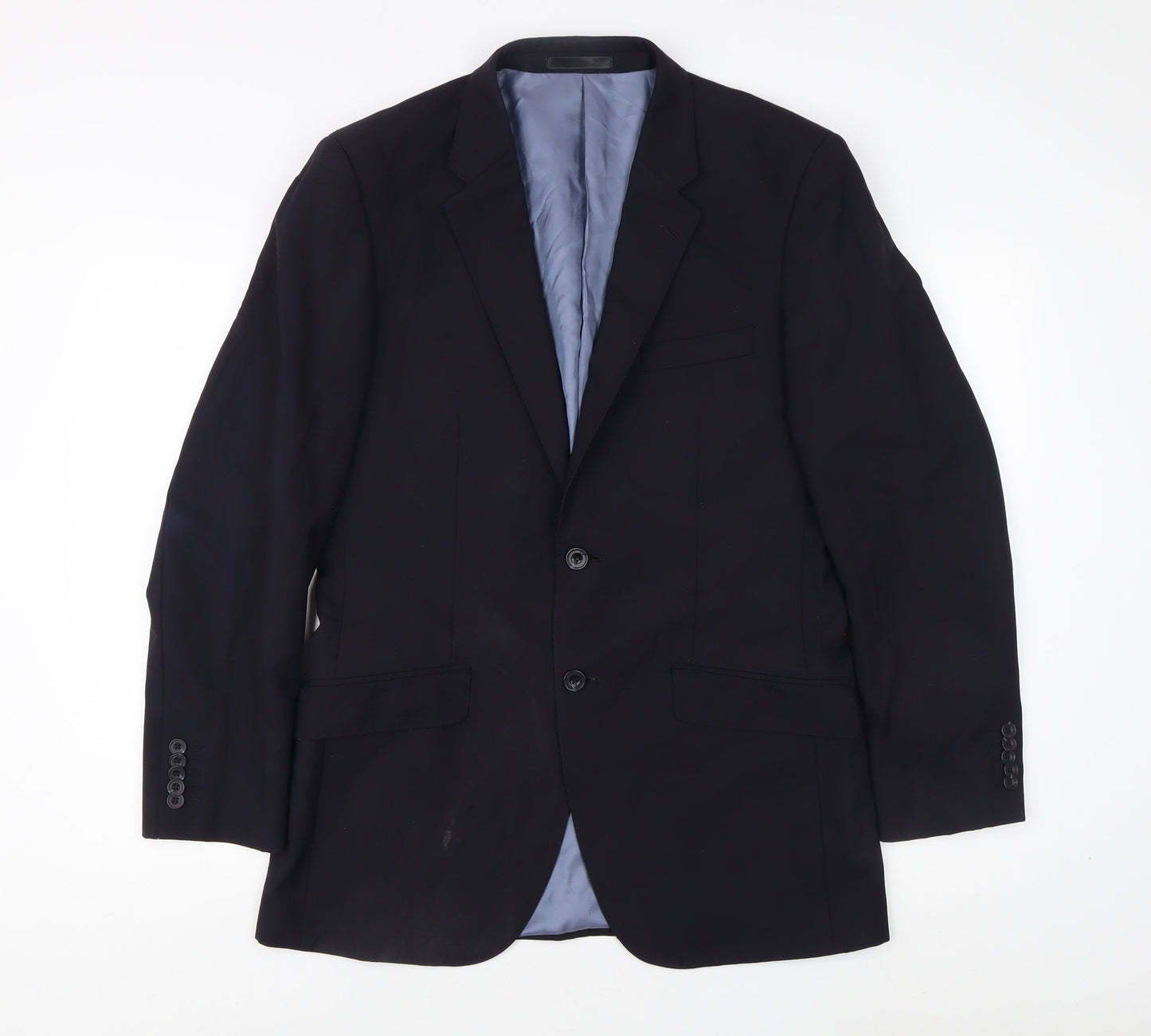 Mens UK Size 39 T.M.Lewin Regular Blue Suit Jacket