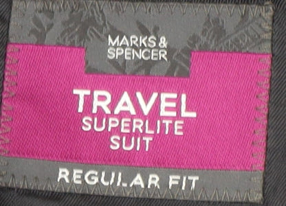Marks and Spencer Black Wool Travel Blazer M