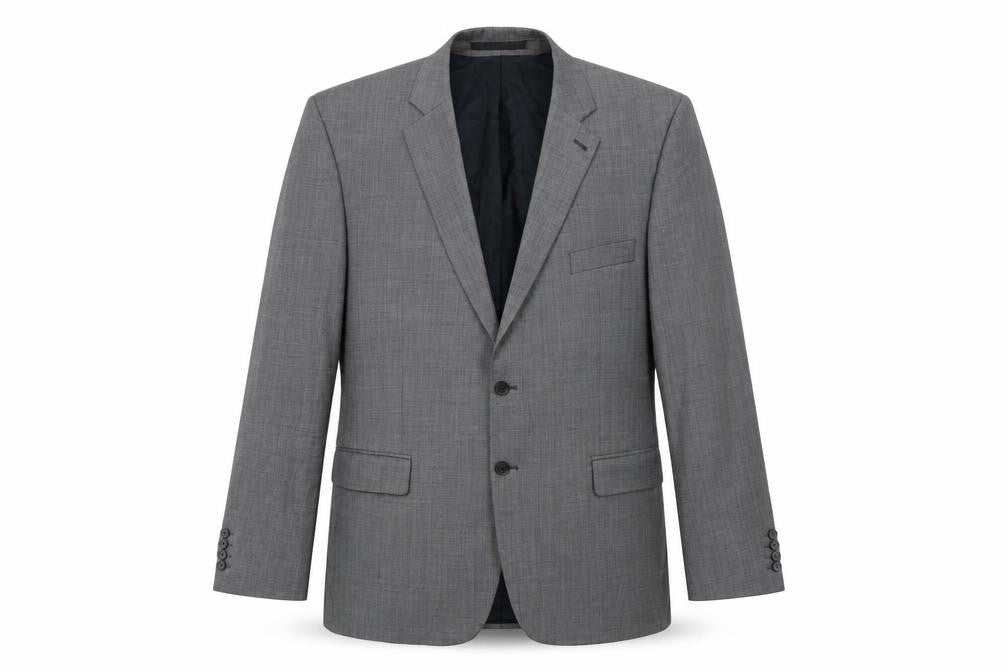 Mens UK Size 46 Jeff Banks Regular Grey Suit Jacket