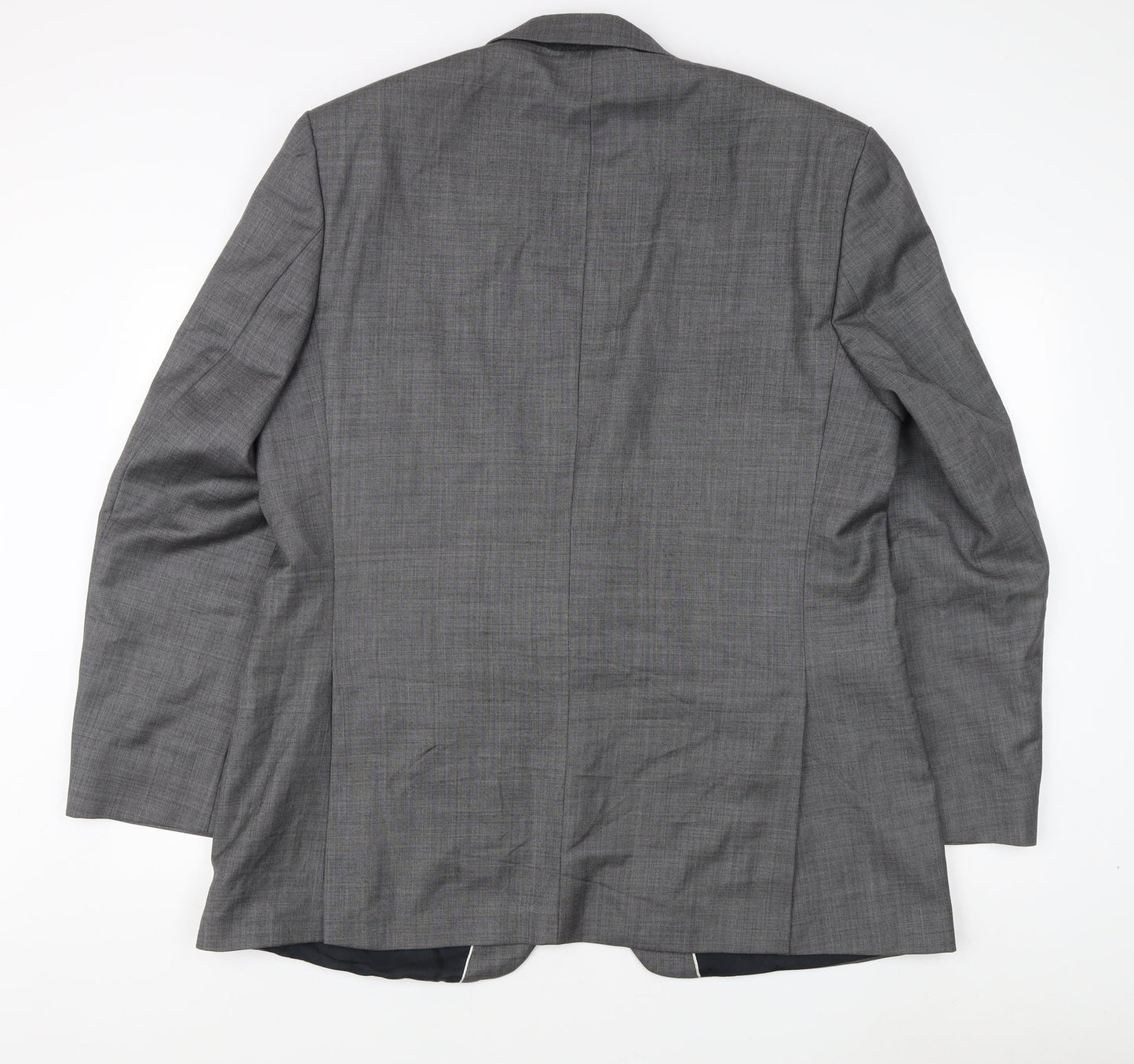 Mens UK Size 46 Jeff Banks Regular Grey Suit Jacket