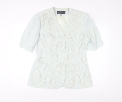 Womens UK Size 14 Gina  White Suit Jacket